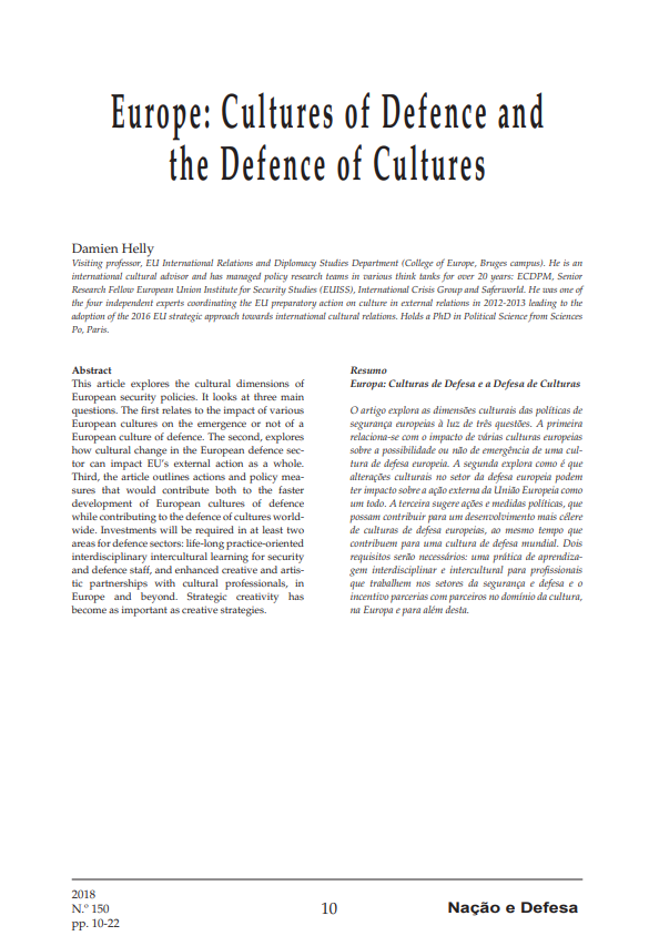 Europe: Cultures of Defence and the Defence of Cultures